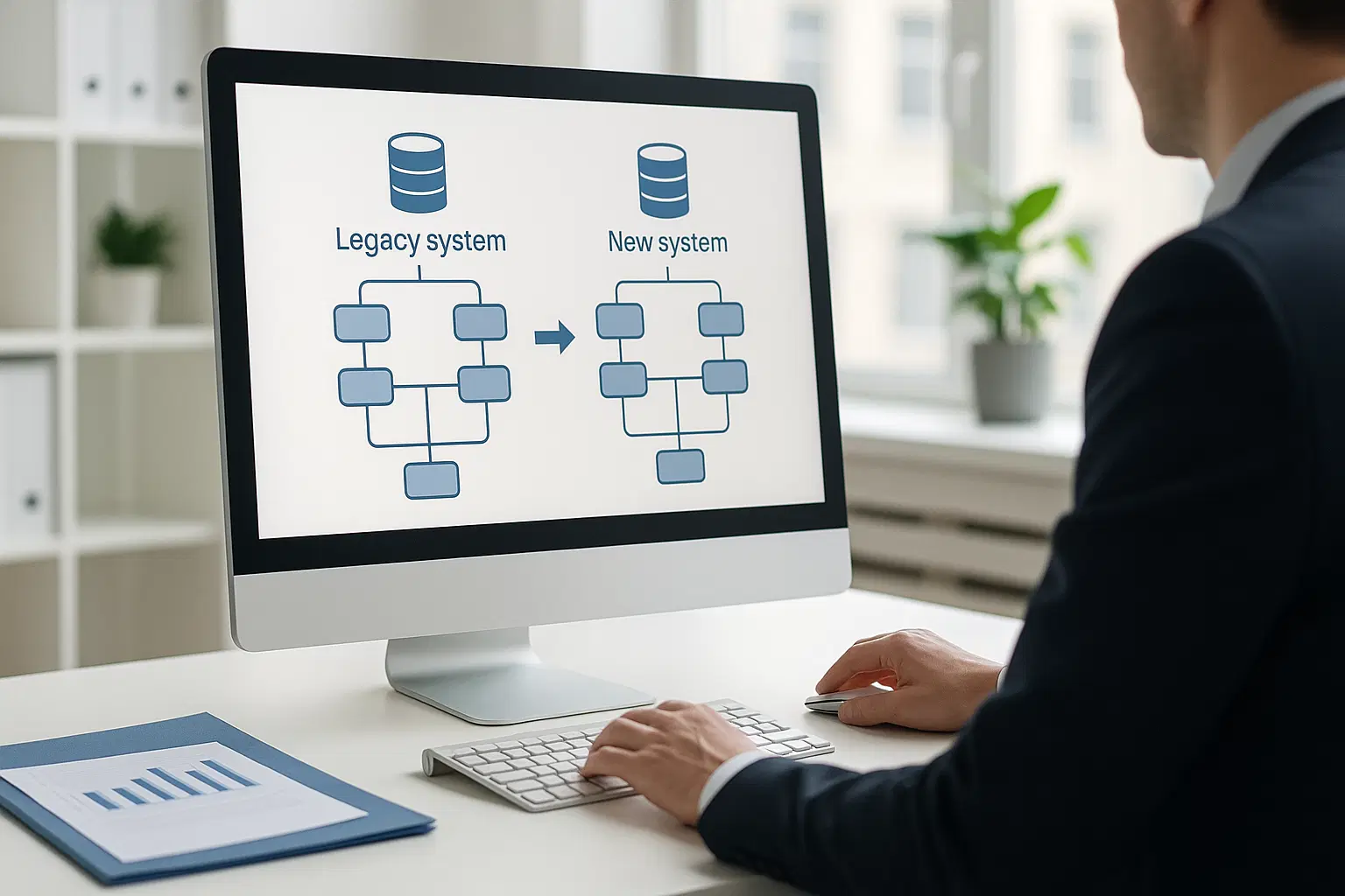大手公的機関のレガシーシステム刷新を体系的管理で完遂